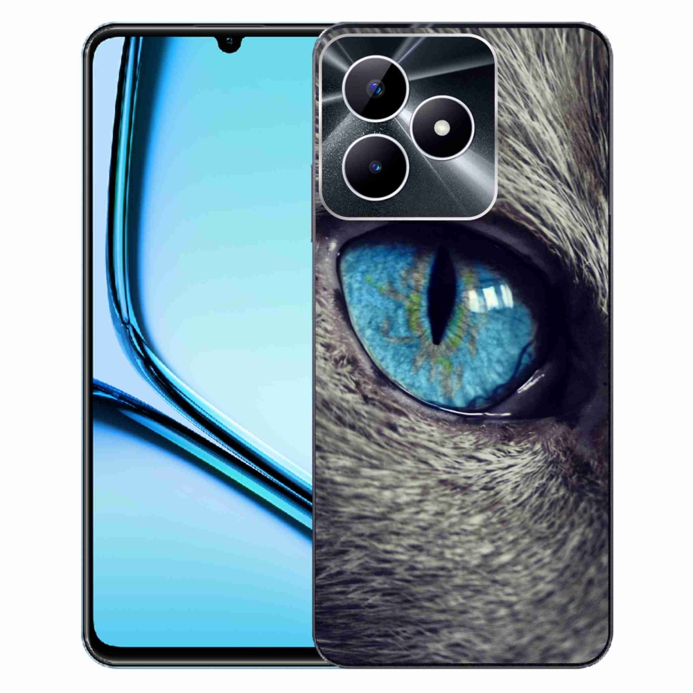 Gelový kryt mmCase na Realme Note 50 - modré kočičí oko