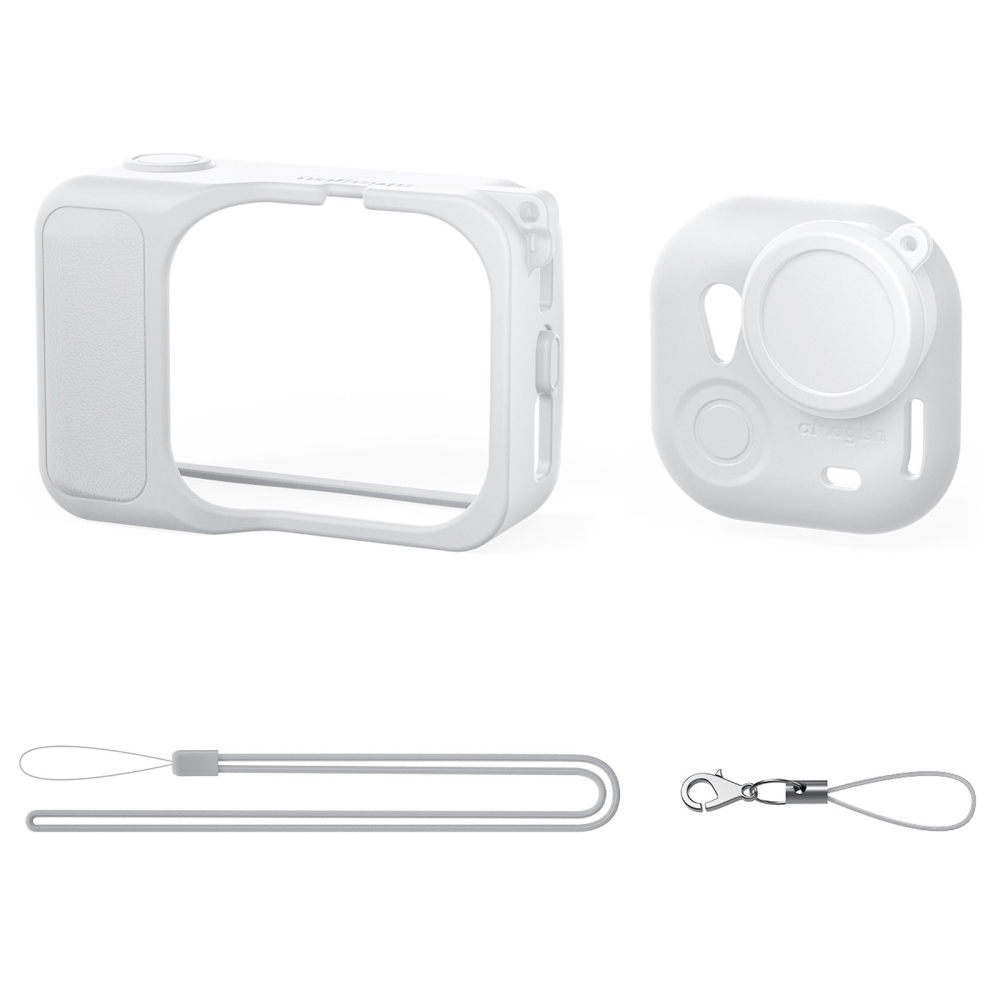 AMAGISN silikonové pouzdro s krytkou objektivu pro Insta360 GO Ultra - šedé