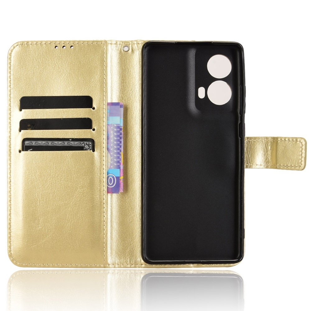 Crazy knížkové pouzdro na Motorola Moto G85 5G - zlaté