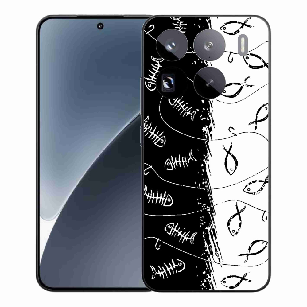 Gelový kryt mmCase na Xiaomi 15 Pro - kostry a rybky