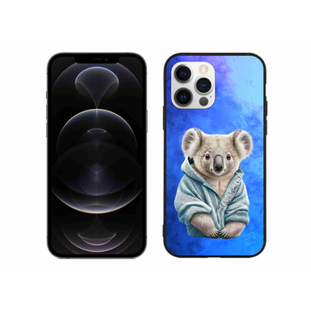 Gelový kryt mmCase na iPhone 12 Pro Max - koala ve svetru