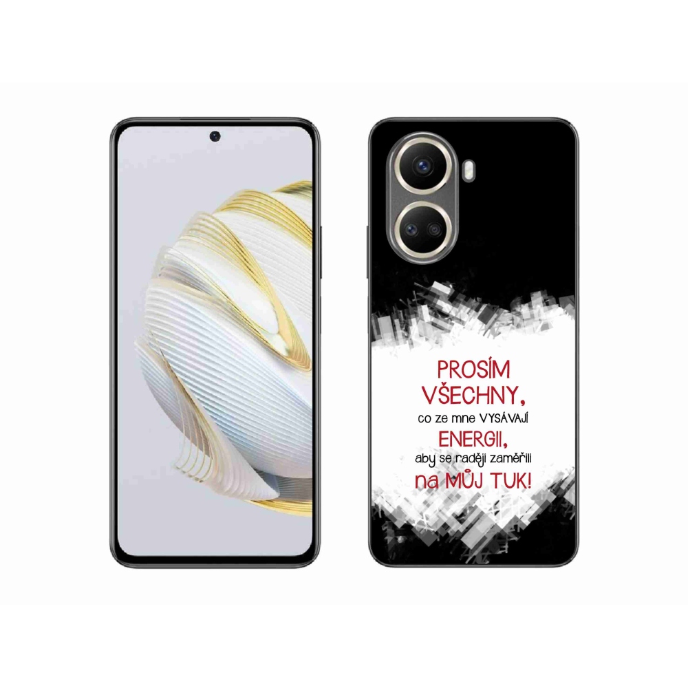 Gelový kryt mmCase na Huawei Nova 10 SE - vtipný text 1 červený