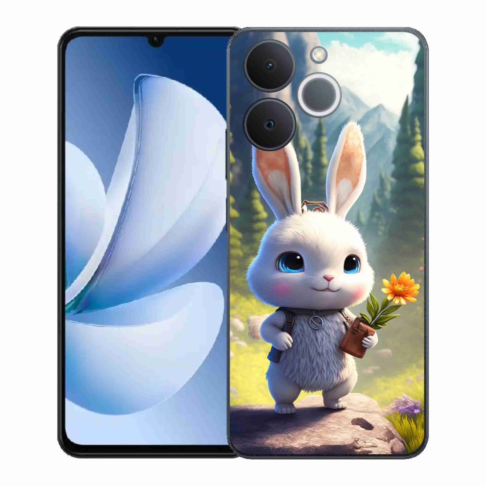 Gelový kryt mmCase na Realme Note 70T - roztomilý králíček