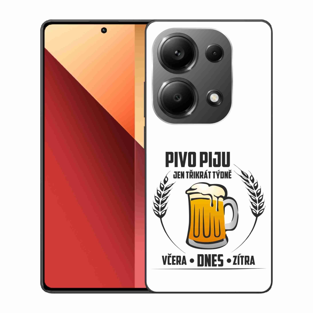 Gelový kryt mmCase na Xiaomi Redmi Note 13 Pro 4G/Poco M6 Pro  - pivní motiv bílé pozadí