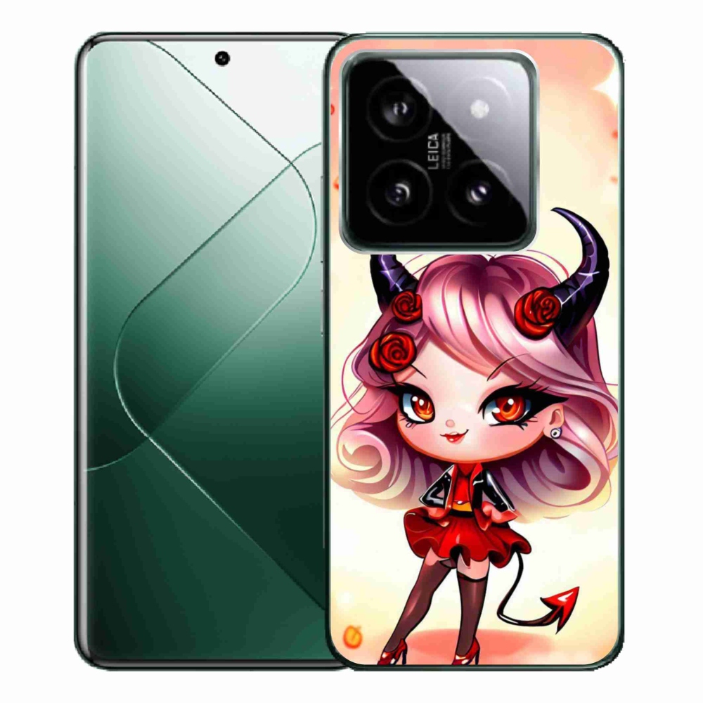 Gelový kryt mmCase na Xiaomi 14 Pro - kreslená čertice
