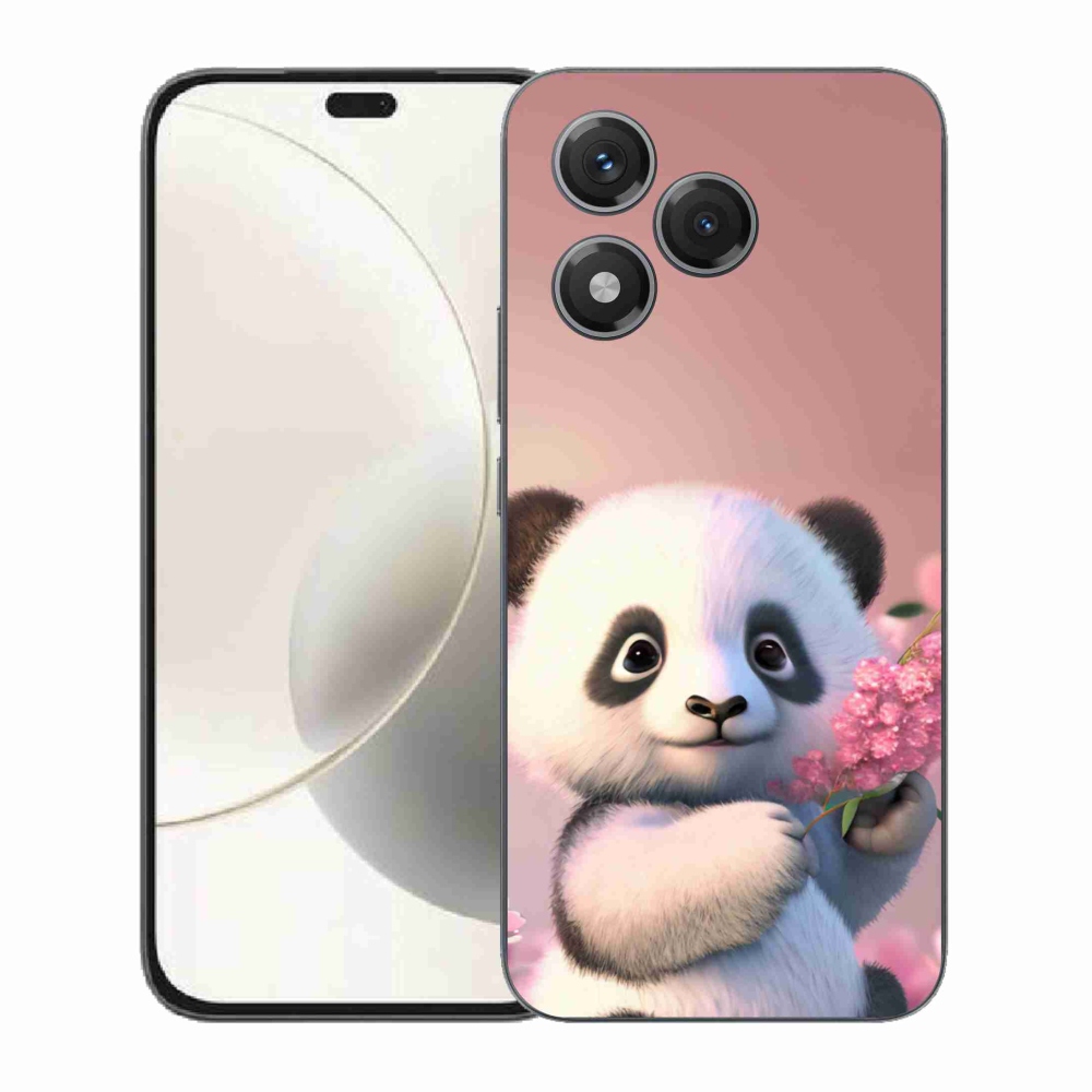 Gelový kryt mmCase na Honor 400 Lite - roztomilá panda