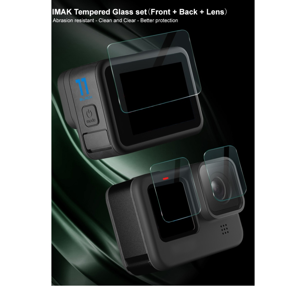 IMAK sada tvrzených skel na displej a objektiv pro GoPro Hero 11 Black