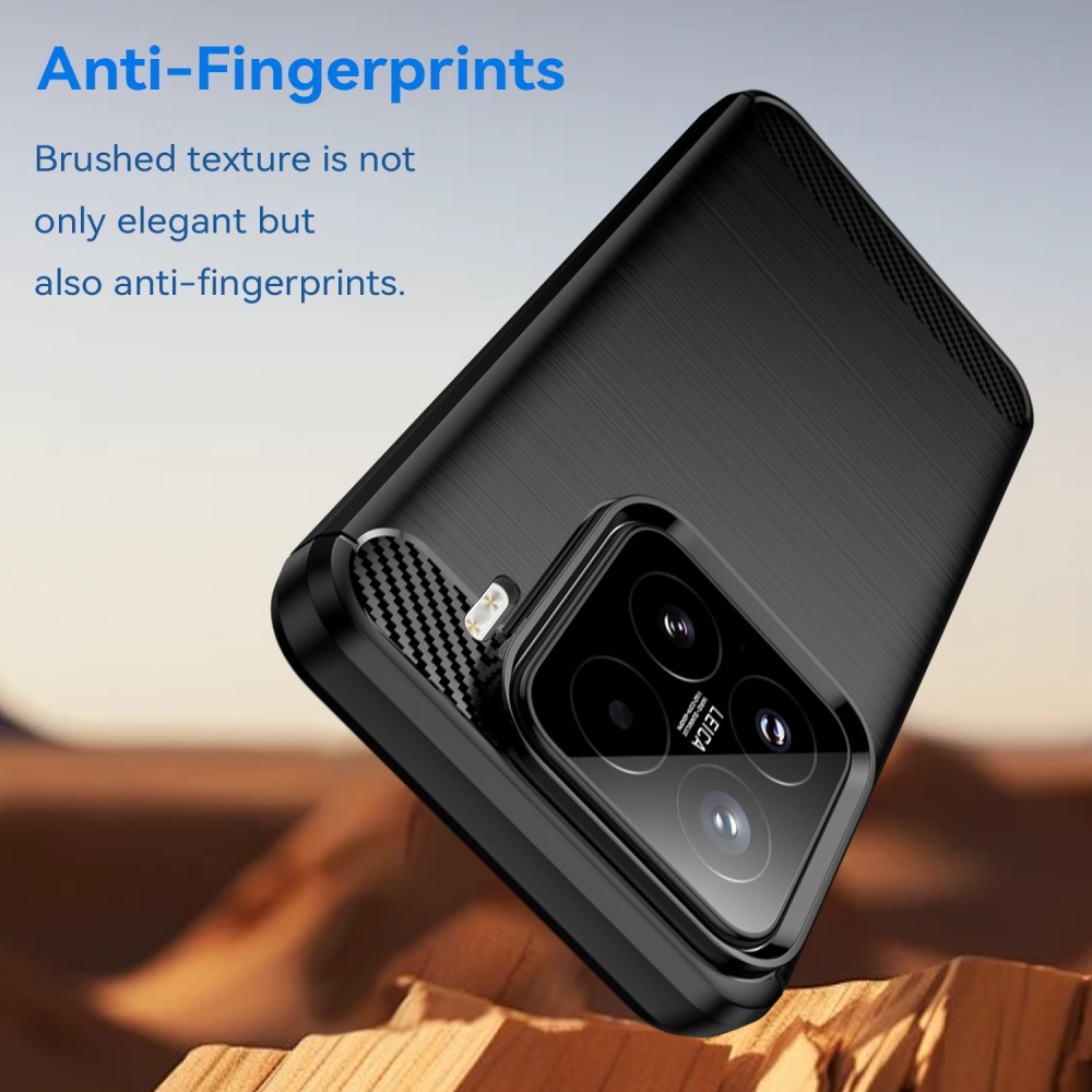 Carbon odolný gelový obal na Xiaomi 15 - černý