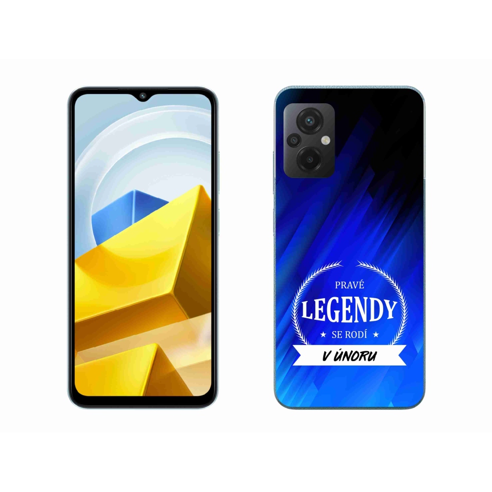 Gelový kryt mmCase na Xiaomi Poco M5 4G - legendy v únoru modré pozadí