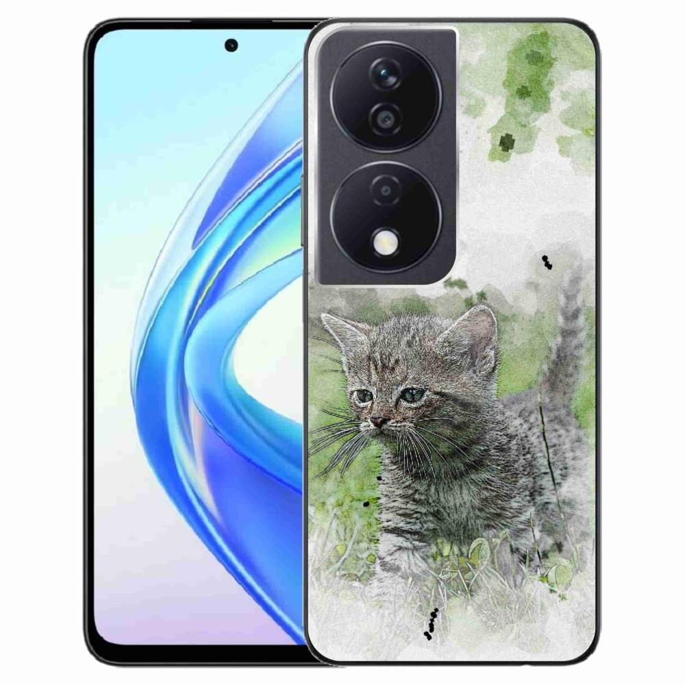 Gelový kryt mmCase na Honor X7b/Honor 90 Smart - roztomilé kotě 1