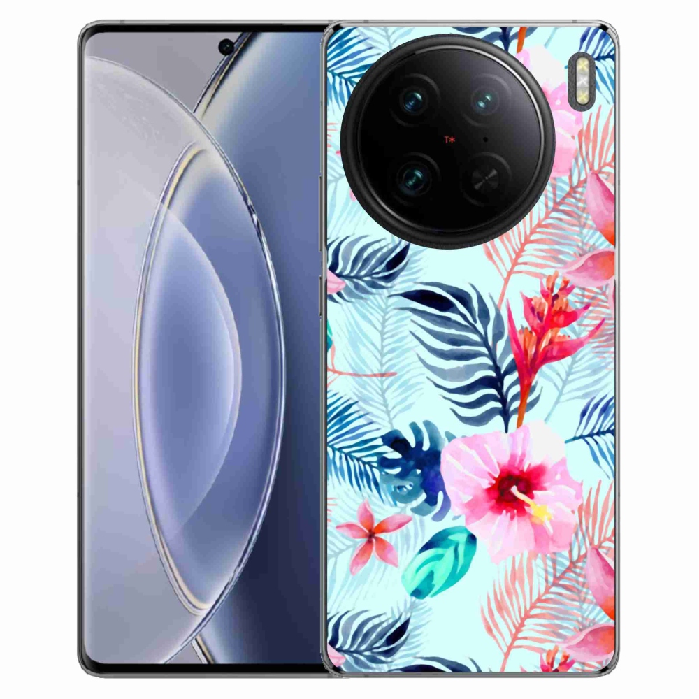 Gelový kryt mmCase na Vivo X90 Pro - květiny