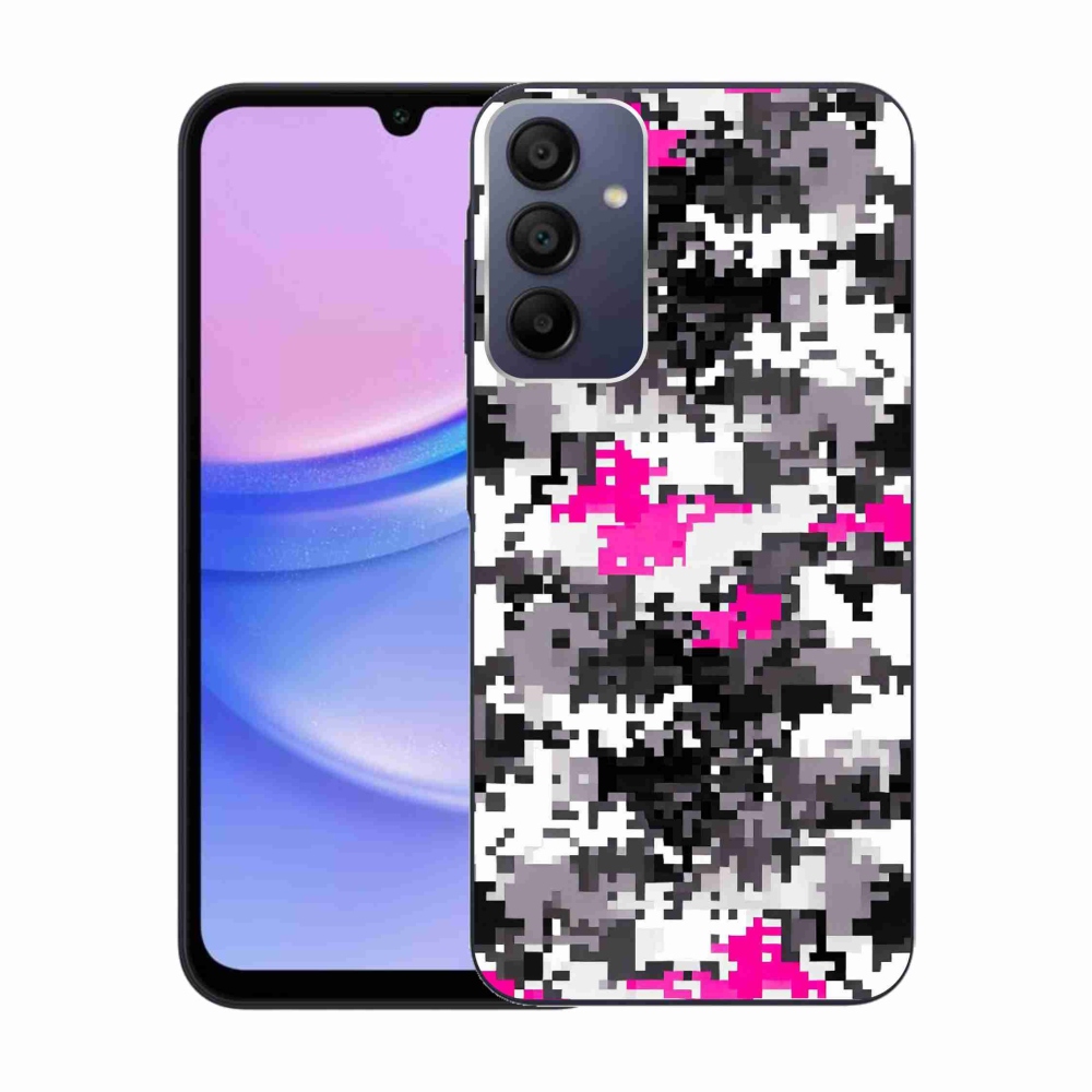 Gelový kryt mmCase na Samsung Galaxy A15 4G/5G - maskáčový vzor 4