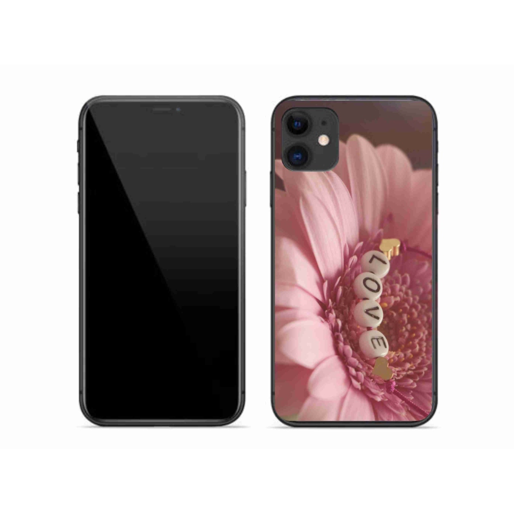 Gelový kryt mmCase na iPhone 11 - přívěsek love