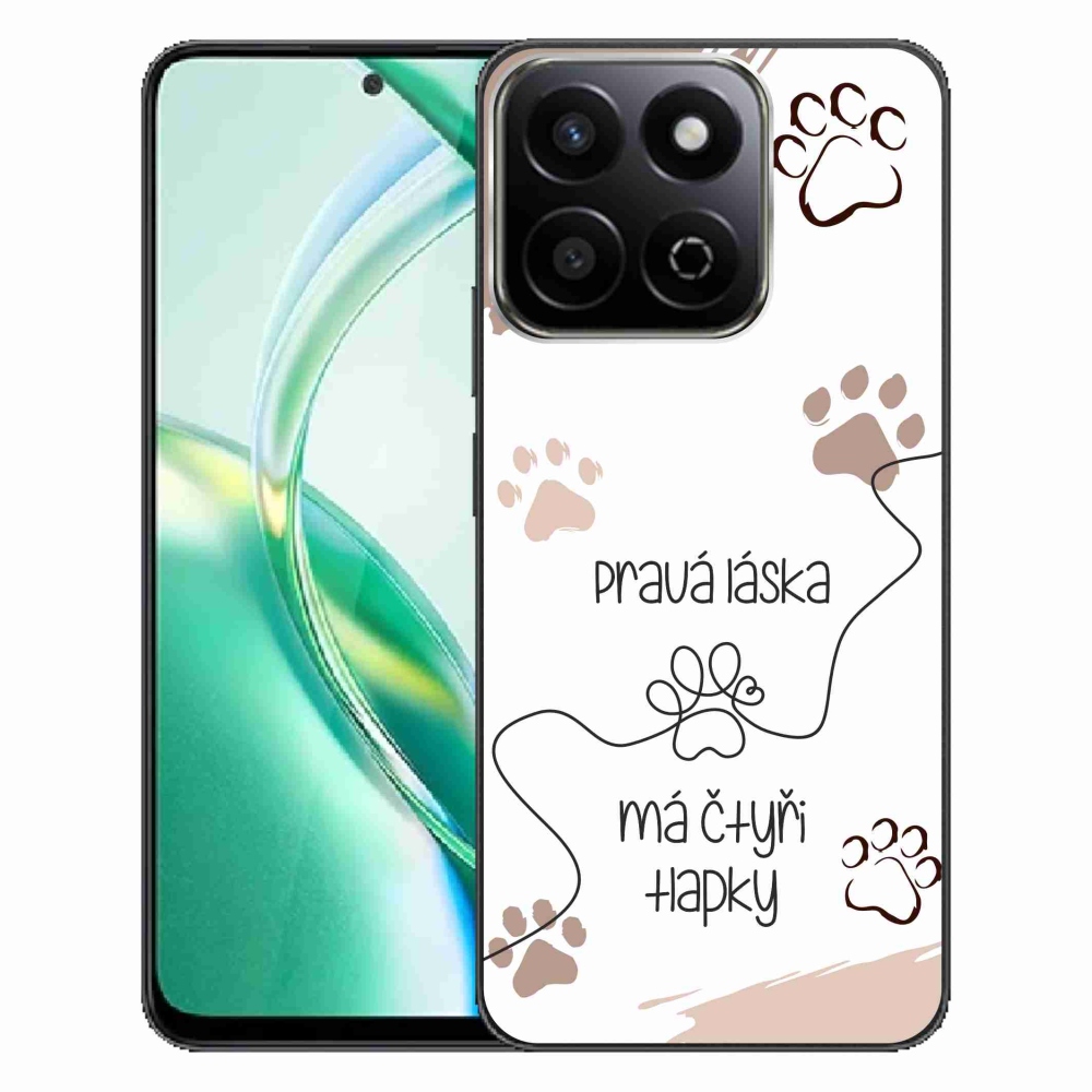 Gelový kryt mmCase na Honor 200 Smart 5G - psí motiv 1 bílé pozadí