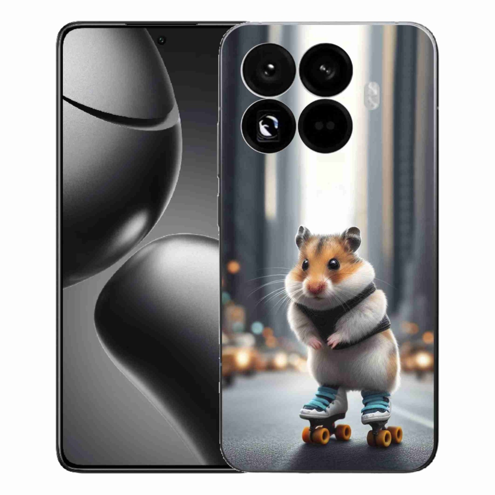 Gelový kryt mmCase na Xiaomi 15T Pro - křeček na bruslích