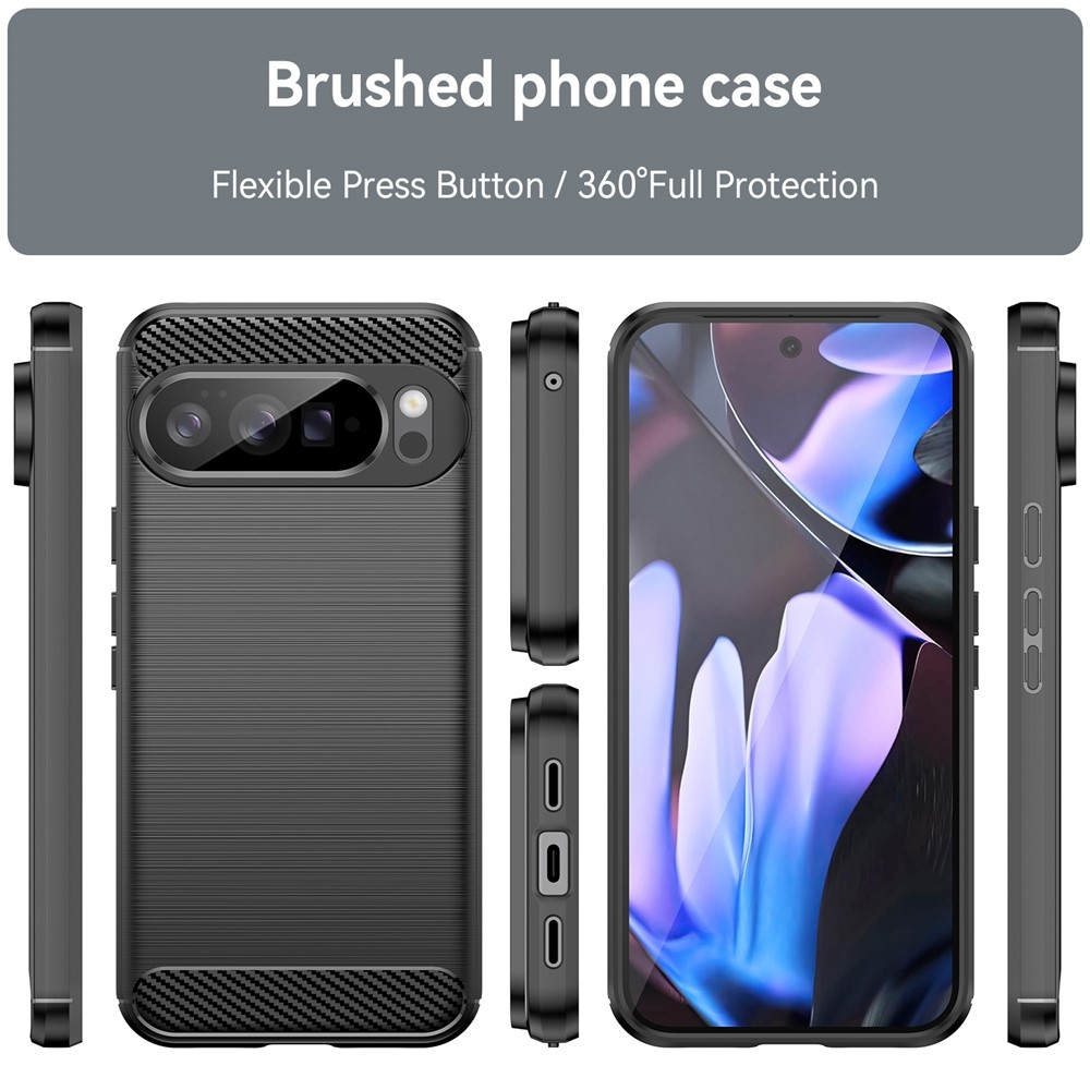 Carbon odolný gelový obal na Google Pixel 10 Pro XL - černý