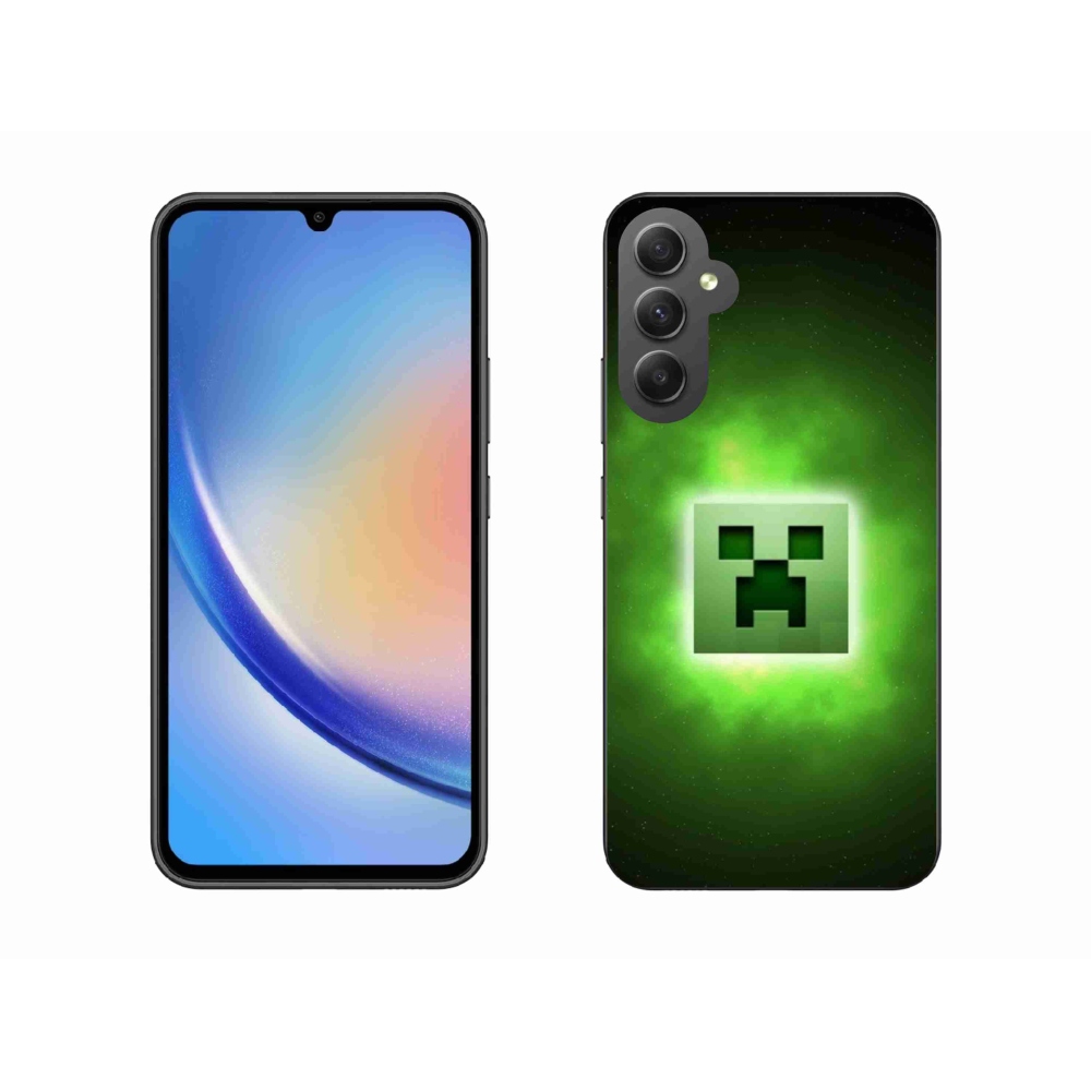 Gelový kryt mmCase na Samsung Galaxy A34 5G - minecraft