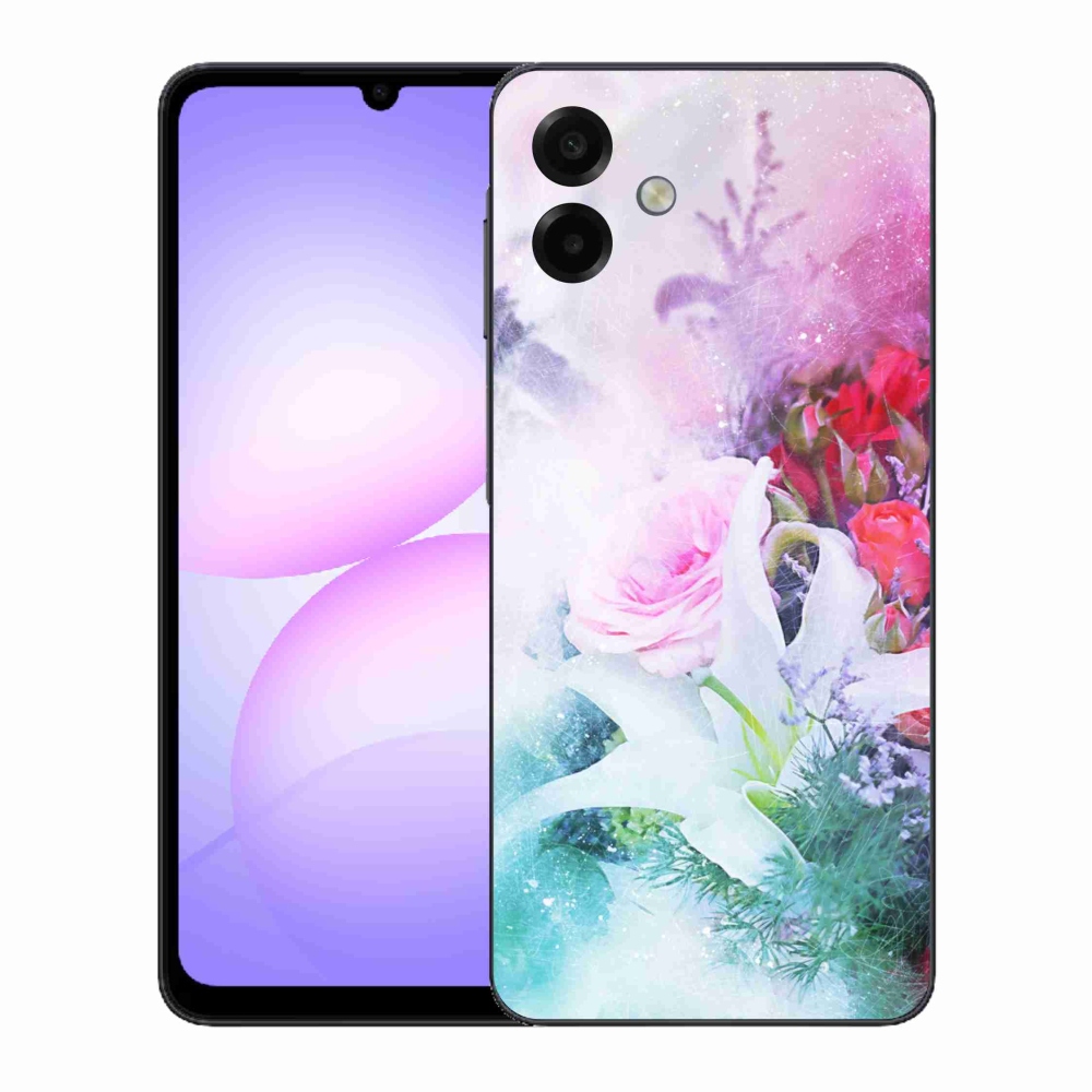 Gelový kryt mmCase na Samsung Galaxy A07 4G - květiny 4