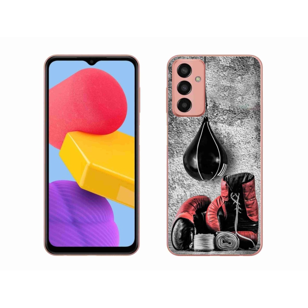 Gelový kryt mmCase na Samsung Galaxy M13 - boxovací pytel a rukavice
