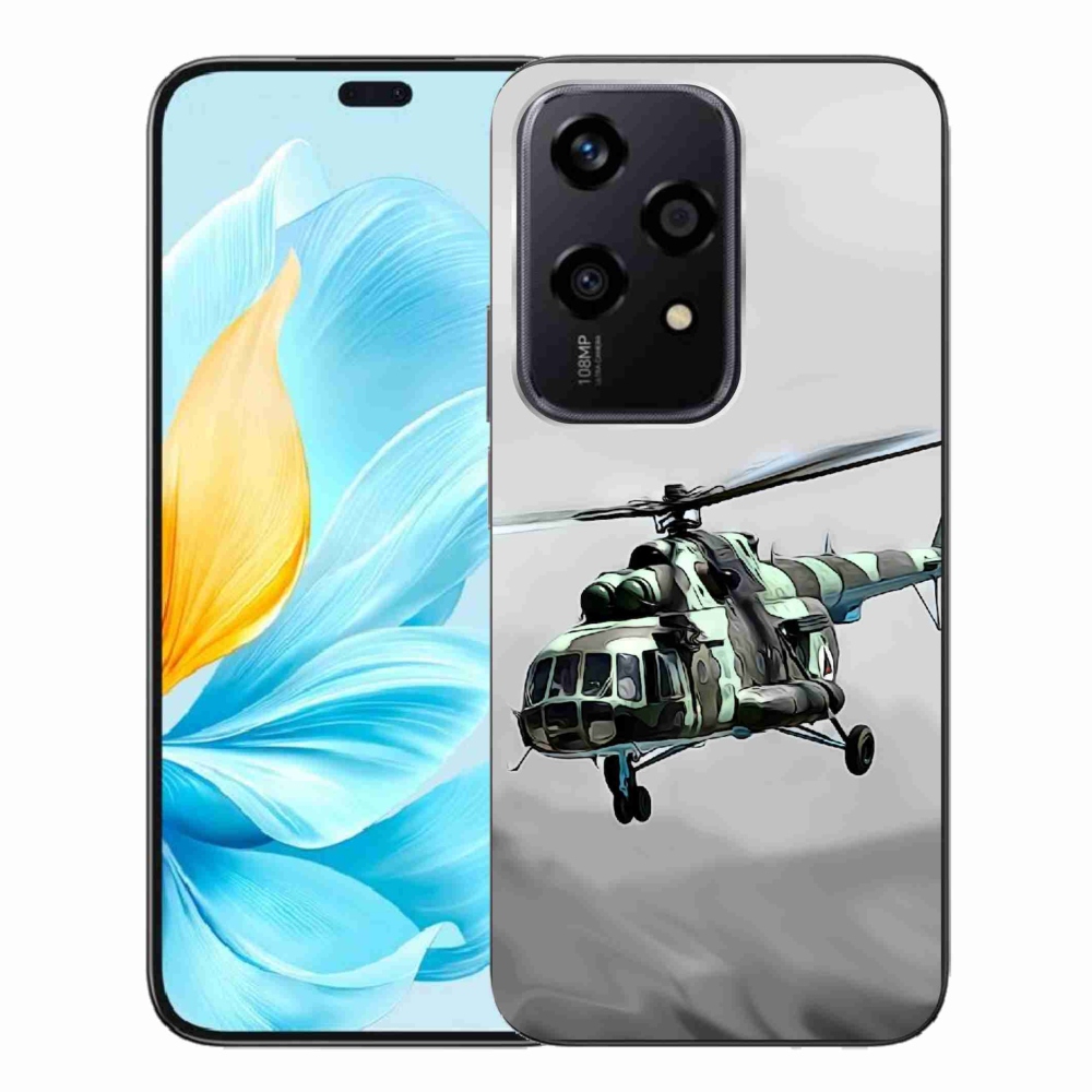 Gelový kryt mmCase na Honor 200 Lite 5G - vojenský vrtulník