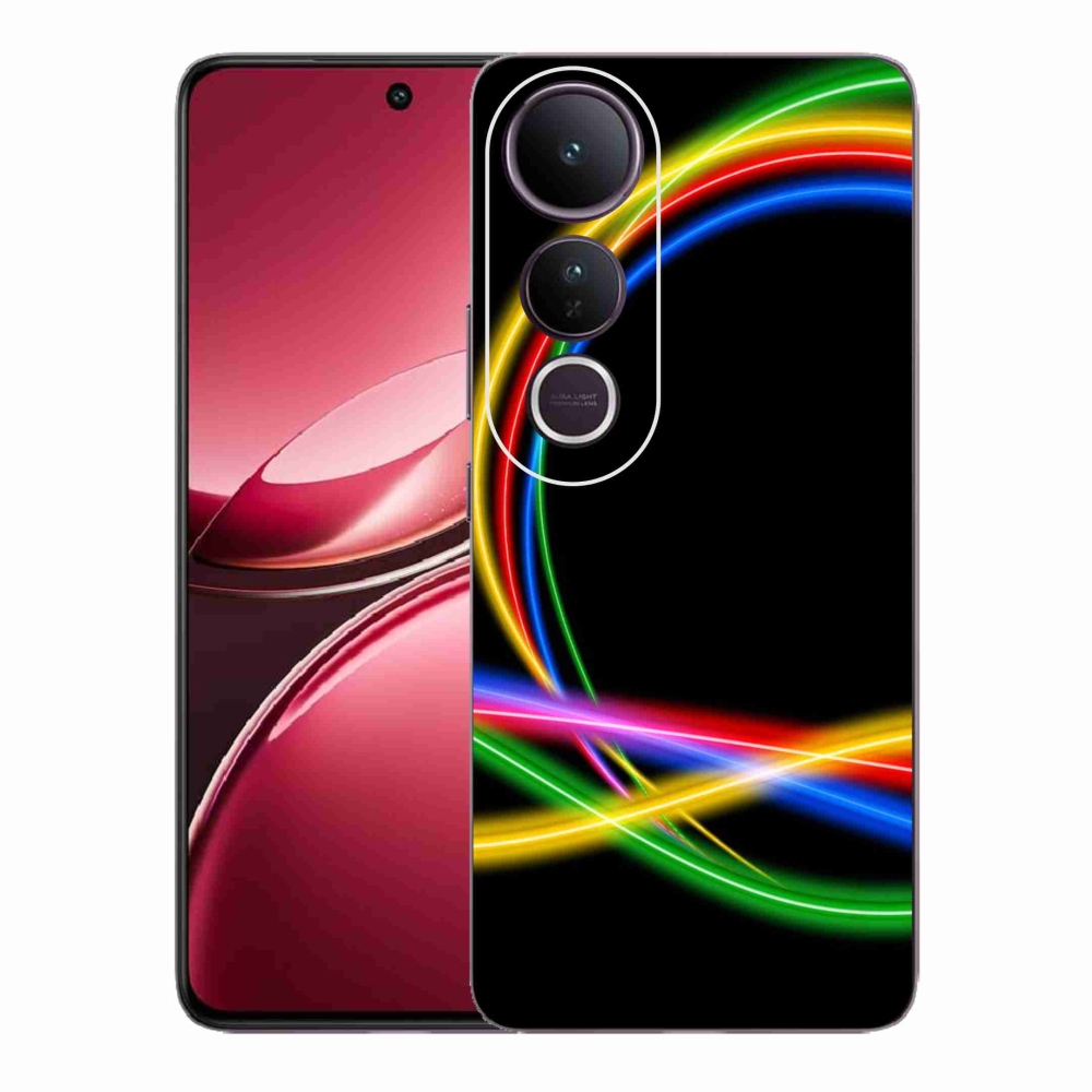 Gelový kryt mmCase na Vivo V50 Lite 4G/5G - neonové kruhy