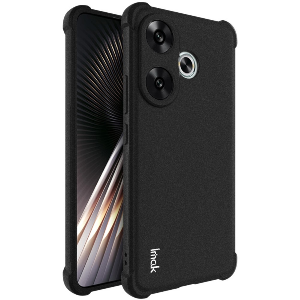 IMK matný gelový obal s vyztuženými rohy na Xiaomi Poco F6 - černý