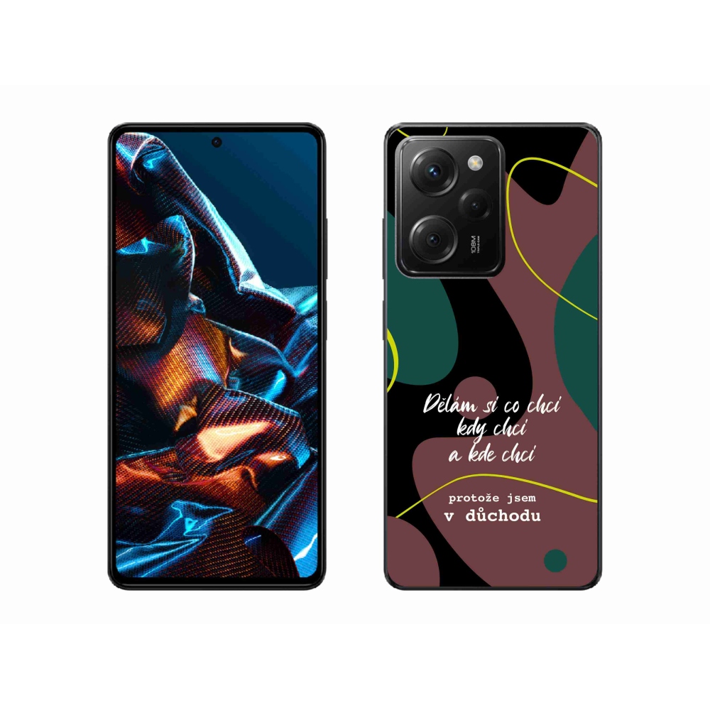 Gelový kryt mmCase na Xiaomi Poco X5 Pro 5G - vtipný text 10 černé pozadí