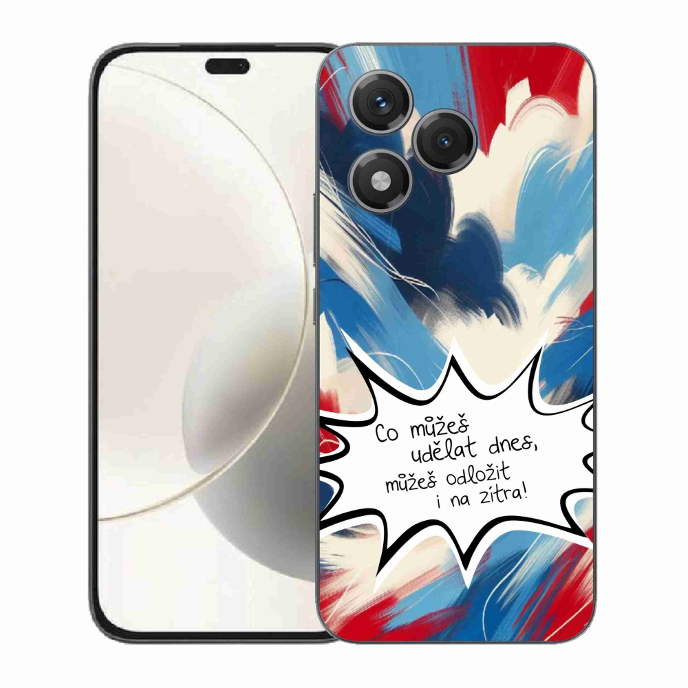Gelový kryt mmCase na Honor 400 Lite - vtipný text 9 bílé pozadí
