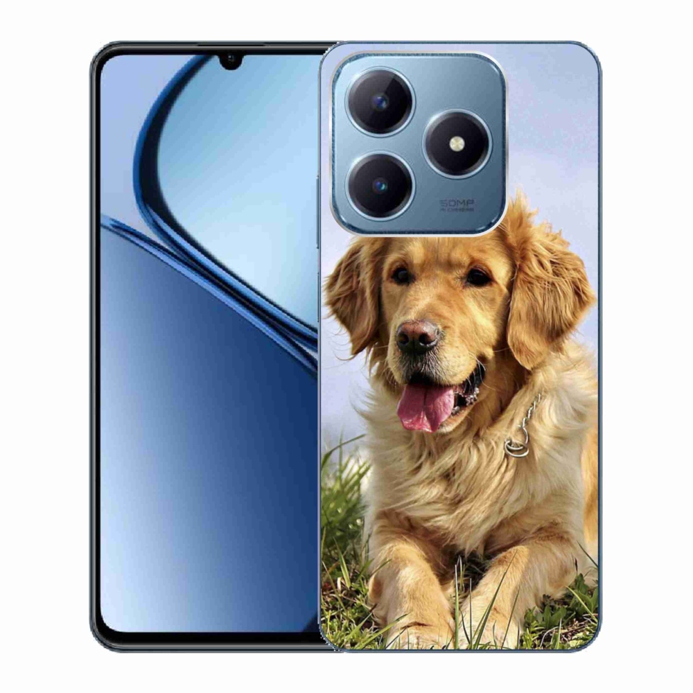 Gelový obal mmCase na Realme C63 - zlatý retrívr