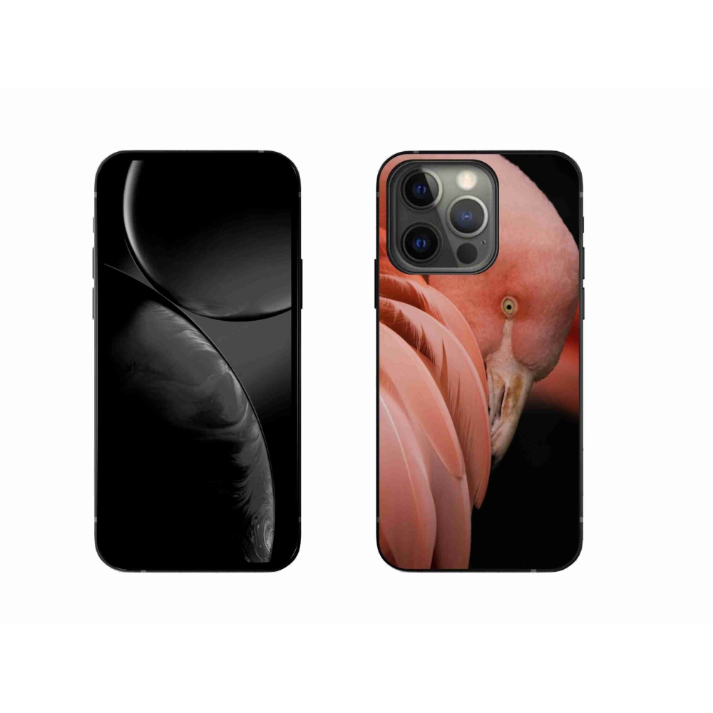 Gelový kryt mmCase na iPhone 13 Pro 6.1 - plameňák 3