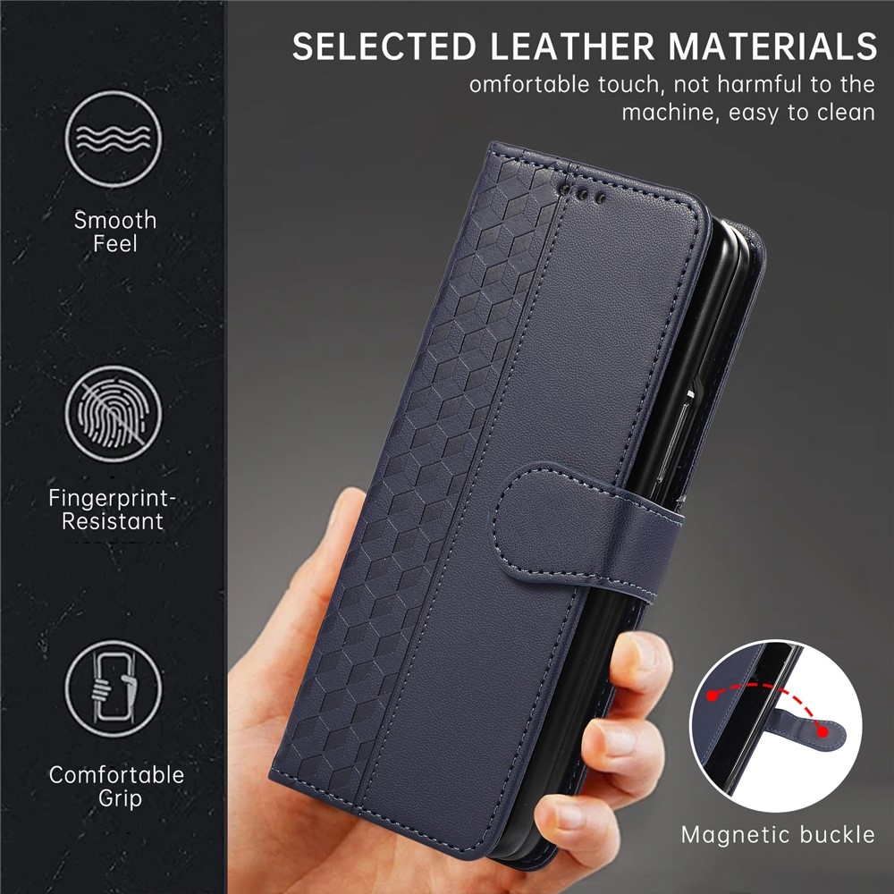 Gridy knížkové pouzdro na Samsung Galaxy Z Fold7 5G - modré
