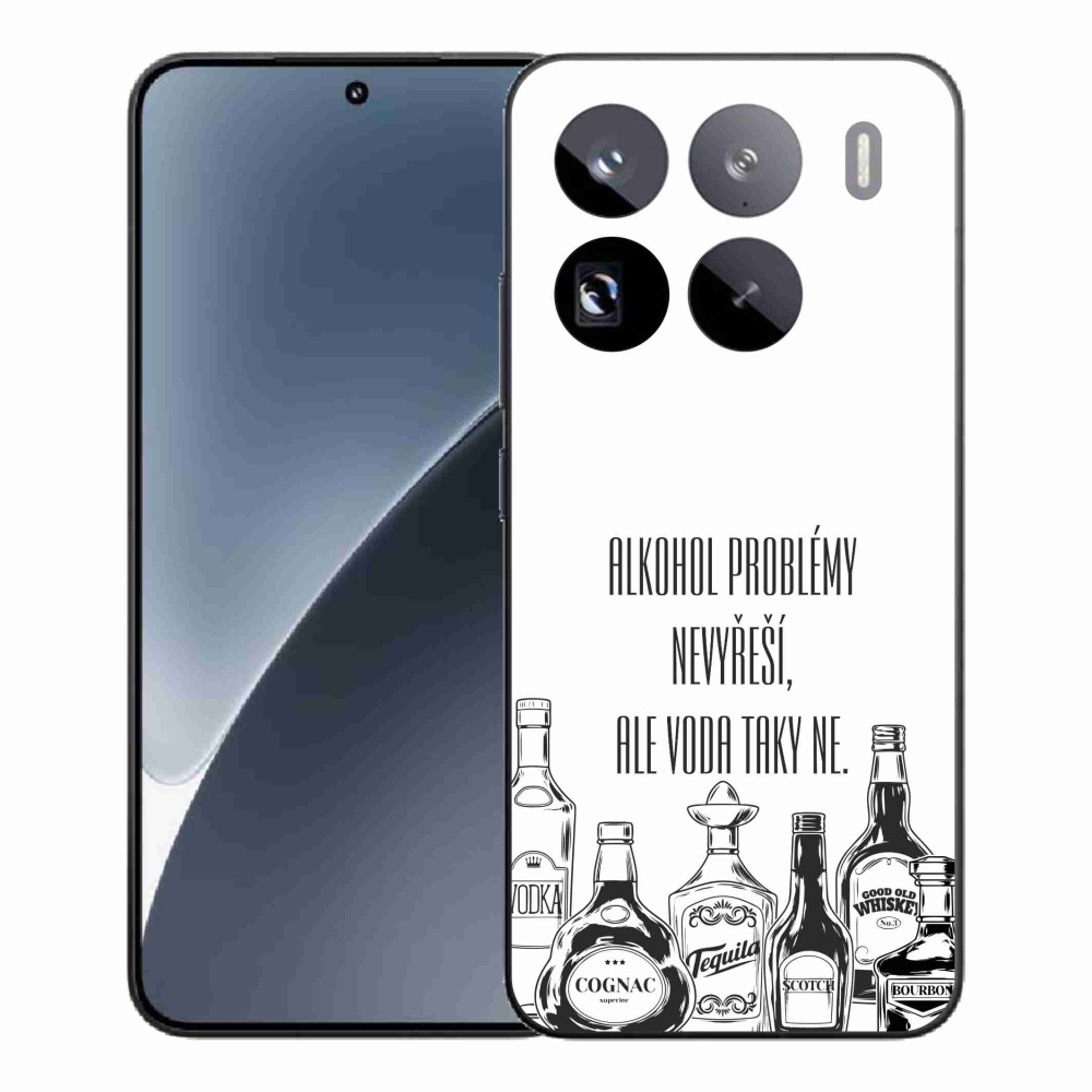 Gelový kryt mmCase na Xiaomi 15 Pro - vtipný text bílé pozadí