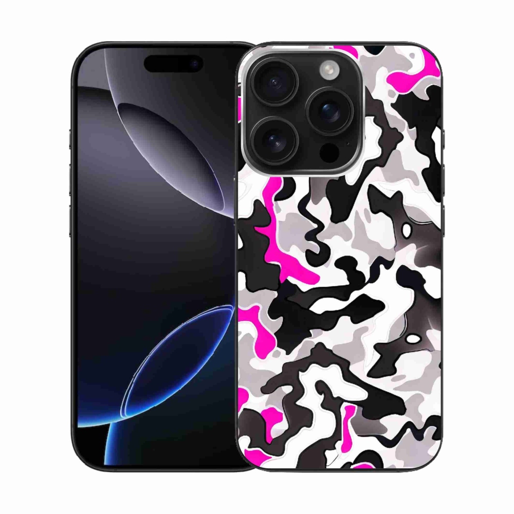 Gelový kryt mmCase na iPhone 16 Pro - maskáčový vzor 5