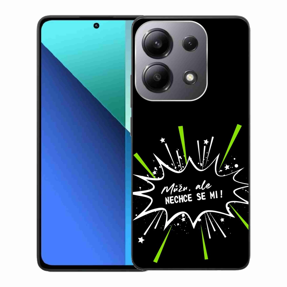 Gelový kryt mmCase na Xiaomi Redmi Note 13 - vtipný text 11 černé pozadí
