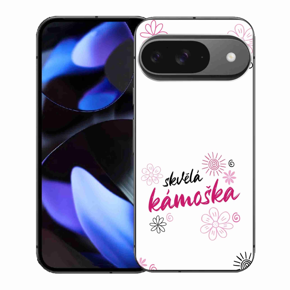Gelový kryt mmCase na Google Pixel 9/9 Pro - skvělá kámoška bílé pozadí