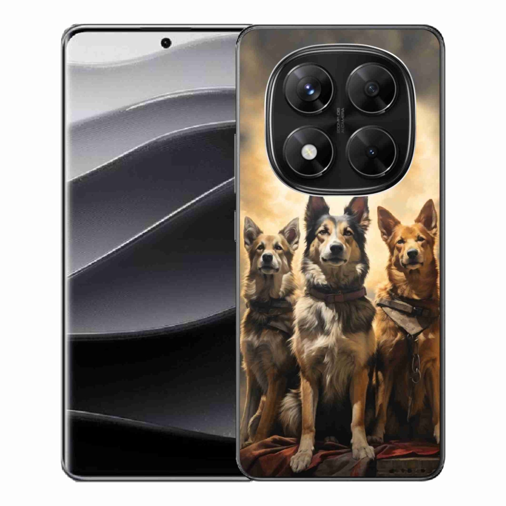Gelový kryt mmCase na Xiaomi Redmi Note 14 Pro 5G/Poco X7 5G - tři psi