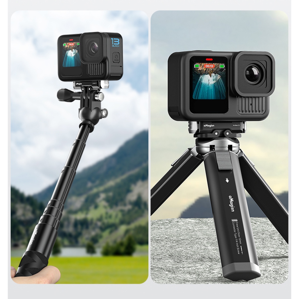 Magnetický kovový rychloupínací držák AMAGISN pro GoPro Hero 13
