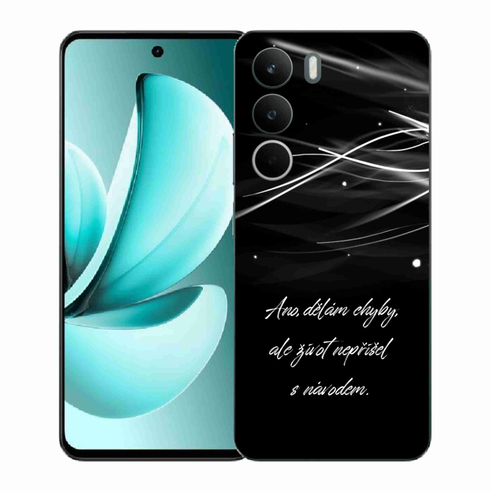 Gelový kryt mmCase na Realme C71 - citát černé pozadí