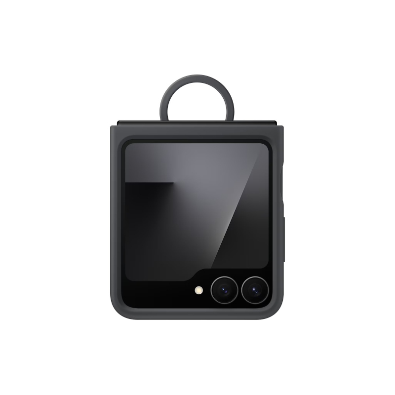 EF-PF741TBE Samsung Silikonový Kryt s Kroužkem pro Galaxy Z Flip 7 FE Black