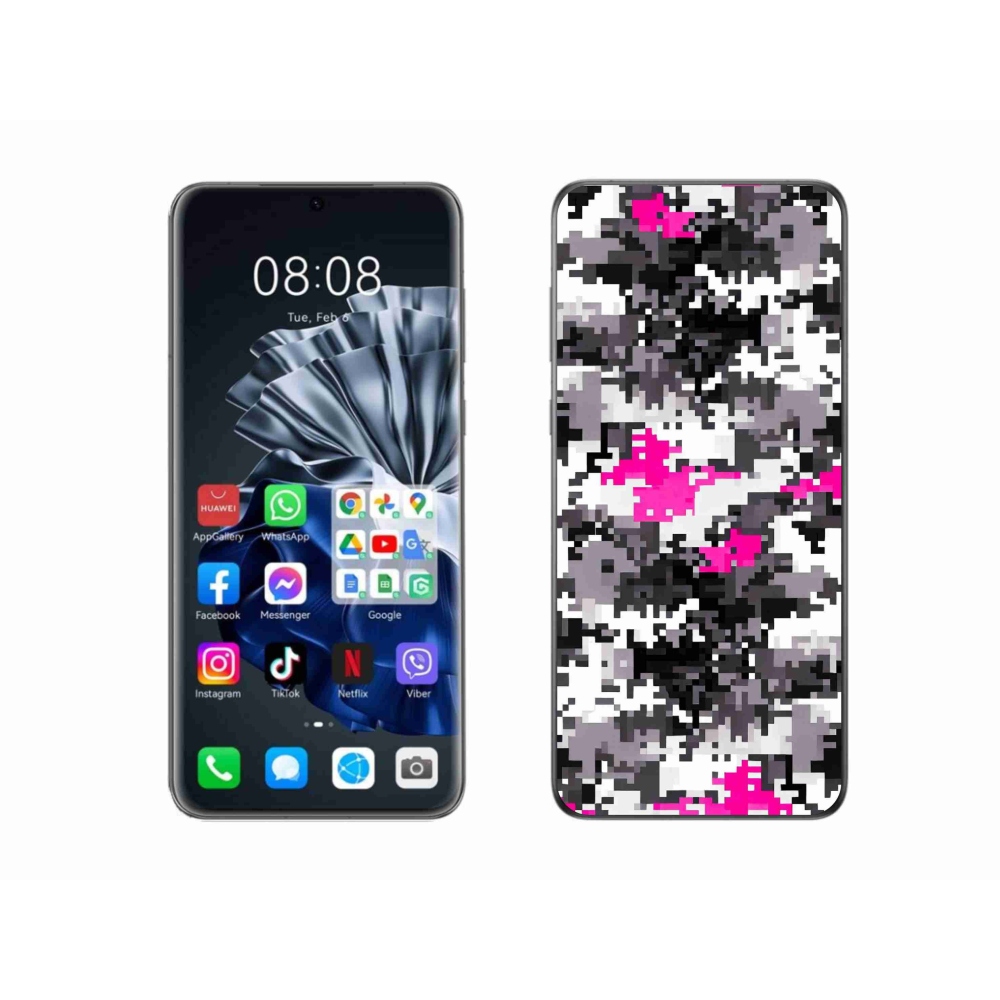Gelový kryt mmCase na Huawei P60 Pro - maskáčový vzor 4