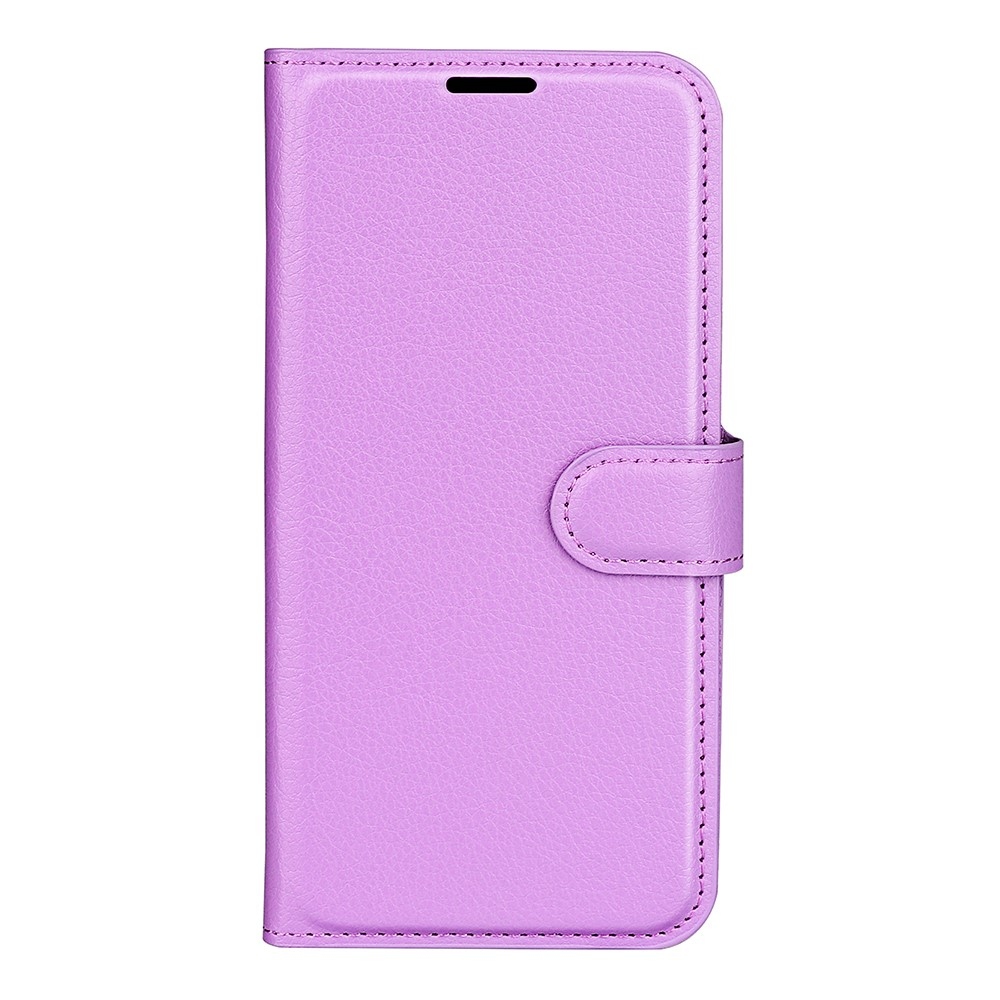 Litchi knížkové pouzdro na Samsung Galaxy Xcover 7 Pro - fialové