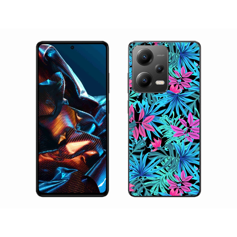 Gelový kryt mmCase na mobil Xiaomi Redmi Note 12 Pro 5G - květiny 3