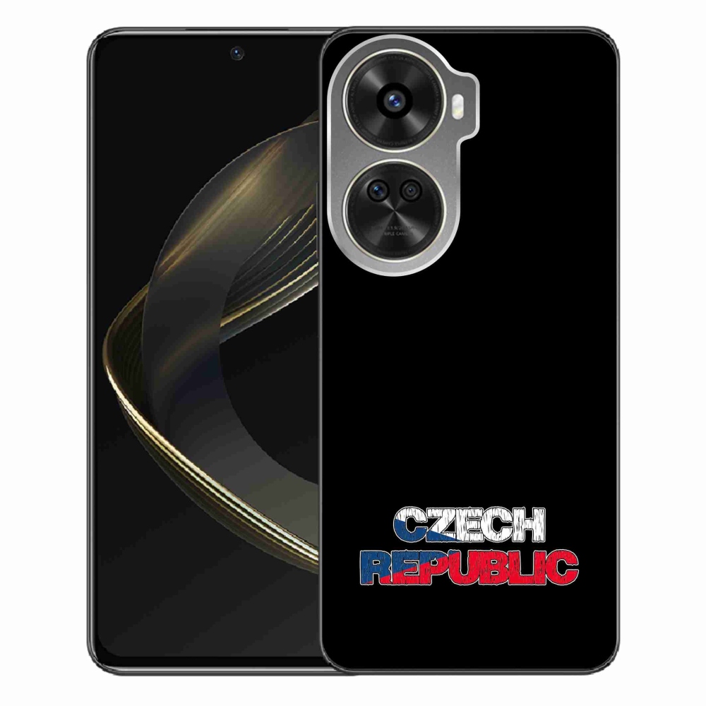 Gelový kryt mmCase na Huawei Nova 12 SE - Czech Republic černé pozadí