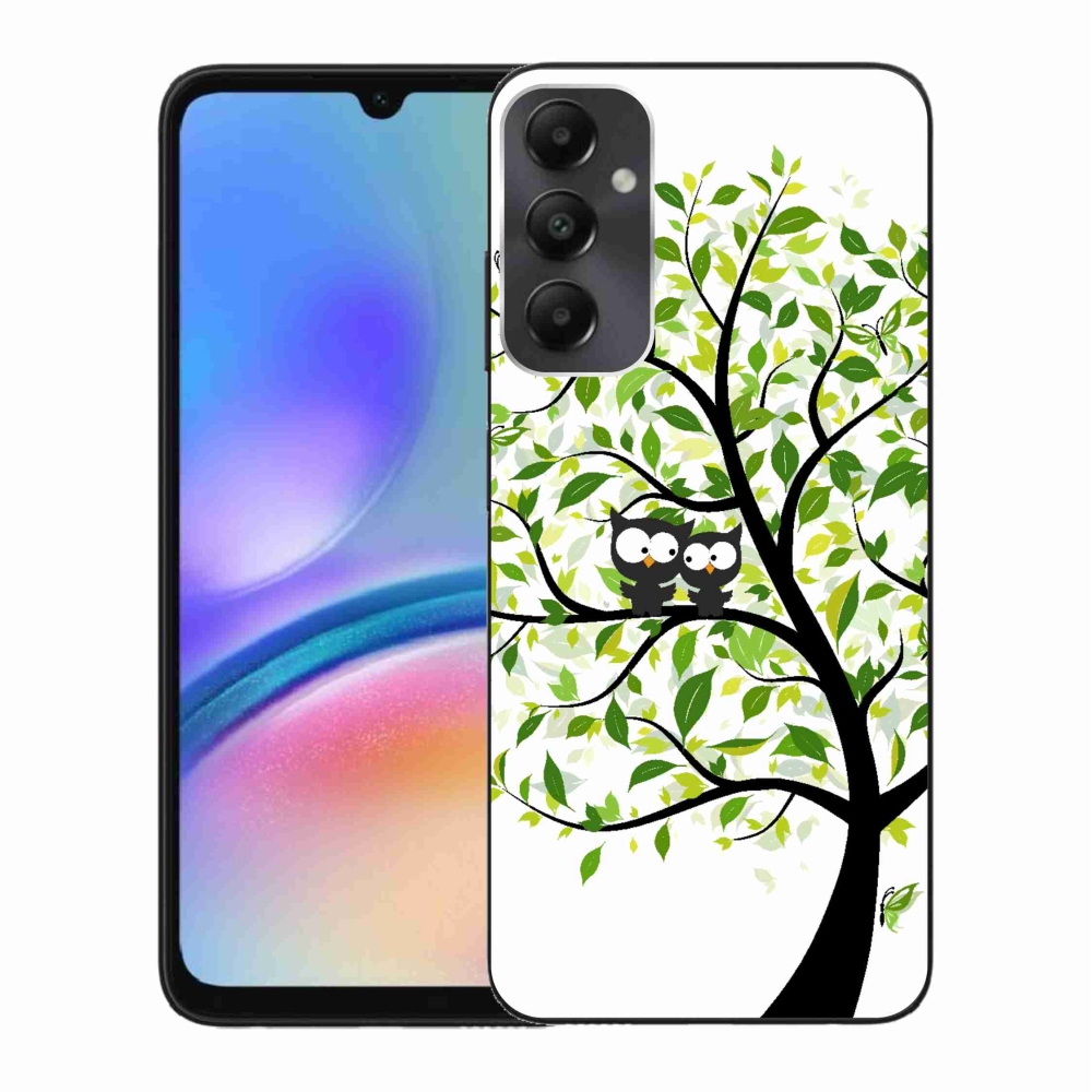 Gelový kryt mmCase na Samsung Galaxy A05s - sovičky na stromě