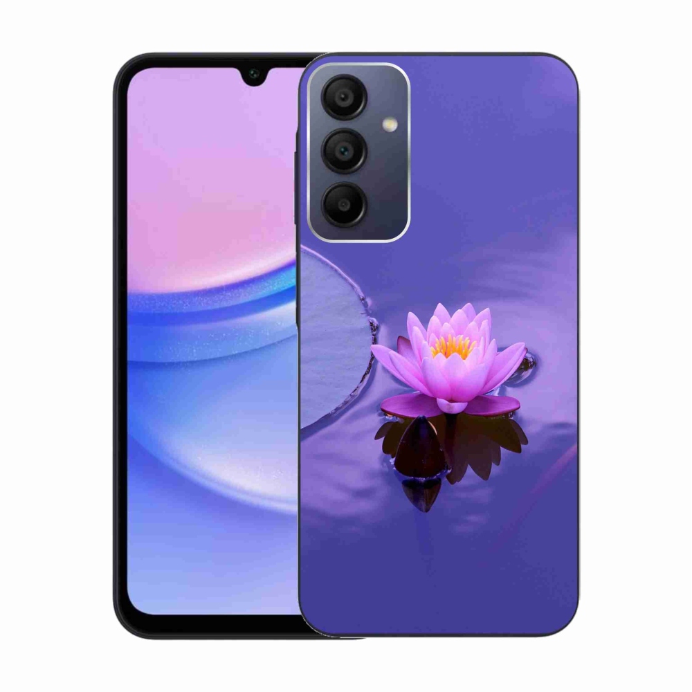 Gelový obal mmCase na Samsung Galaxy A15 4G/5G - květ na hladině