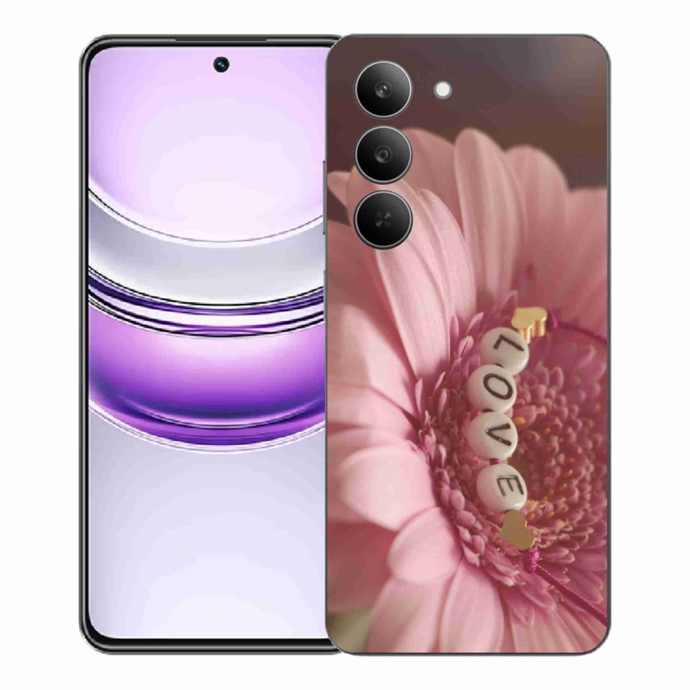 Gelový kryt mmCase na Realme 14x 5G - přívěsek love