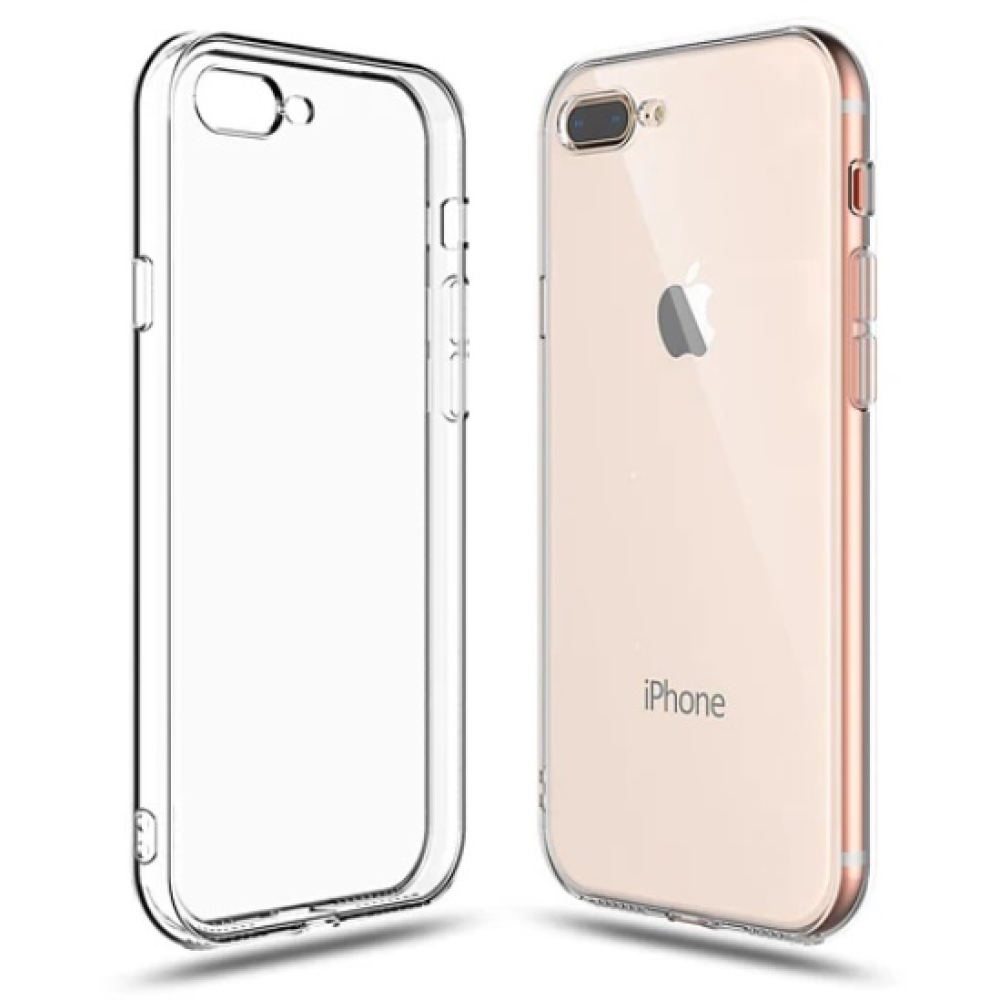 Průhledný gelový obal na iPhone 7 Plus/8 Plus - průhledný