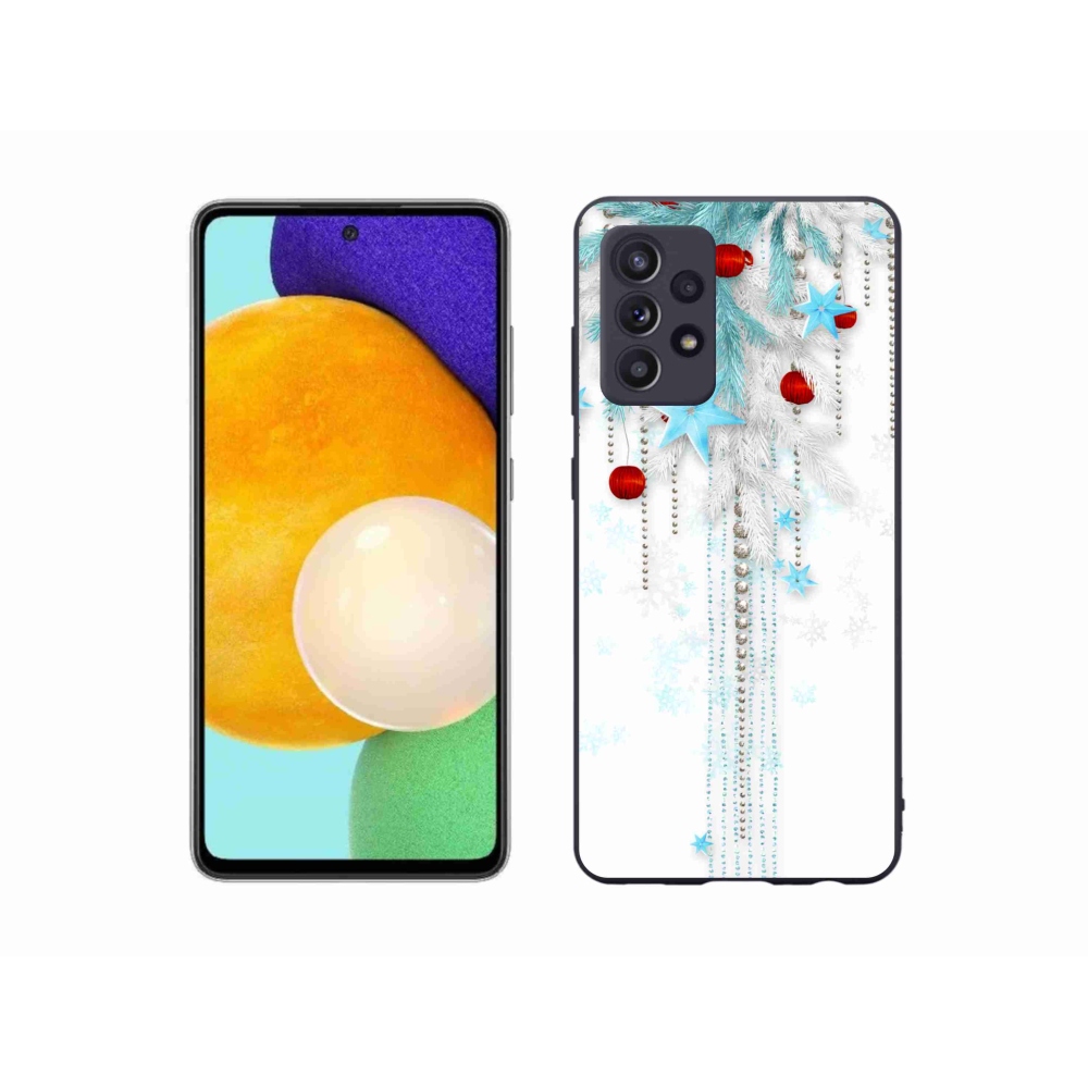 Gelový kryt mmCase na Samsung Galaxy A52s 5G - vánoční ozdoby