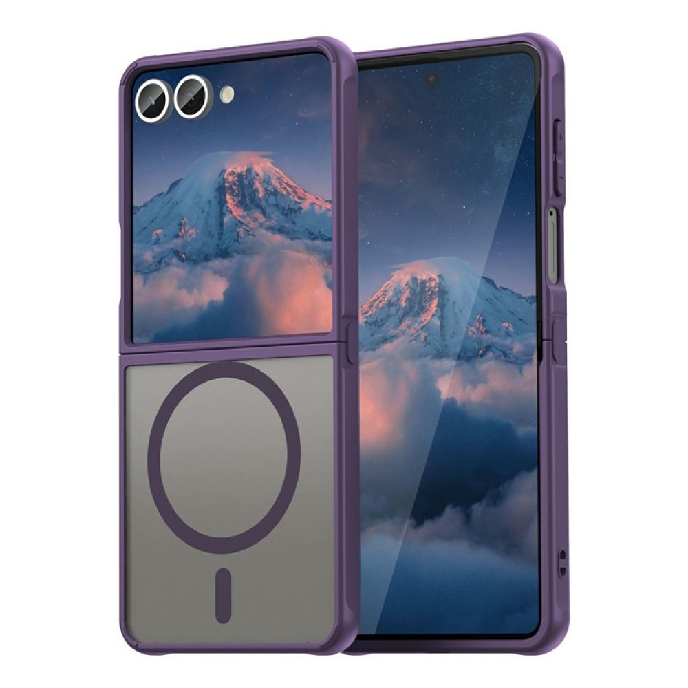 Case matný gelový obal s MagSafe na Samsung Galaxy Z Flip7 5G - fialový