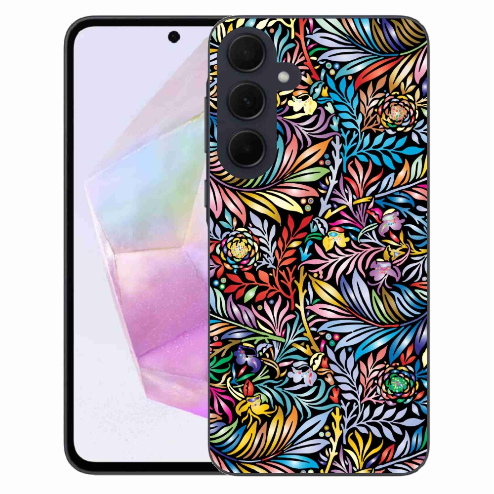 Gelový kryt mmCase na Samsung Galaxy A35 5G - květiny 5